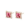 95381 Promote price ancient royal style copper alloy paving earrings Crystals from Swarovski